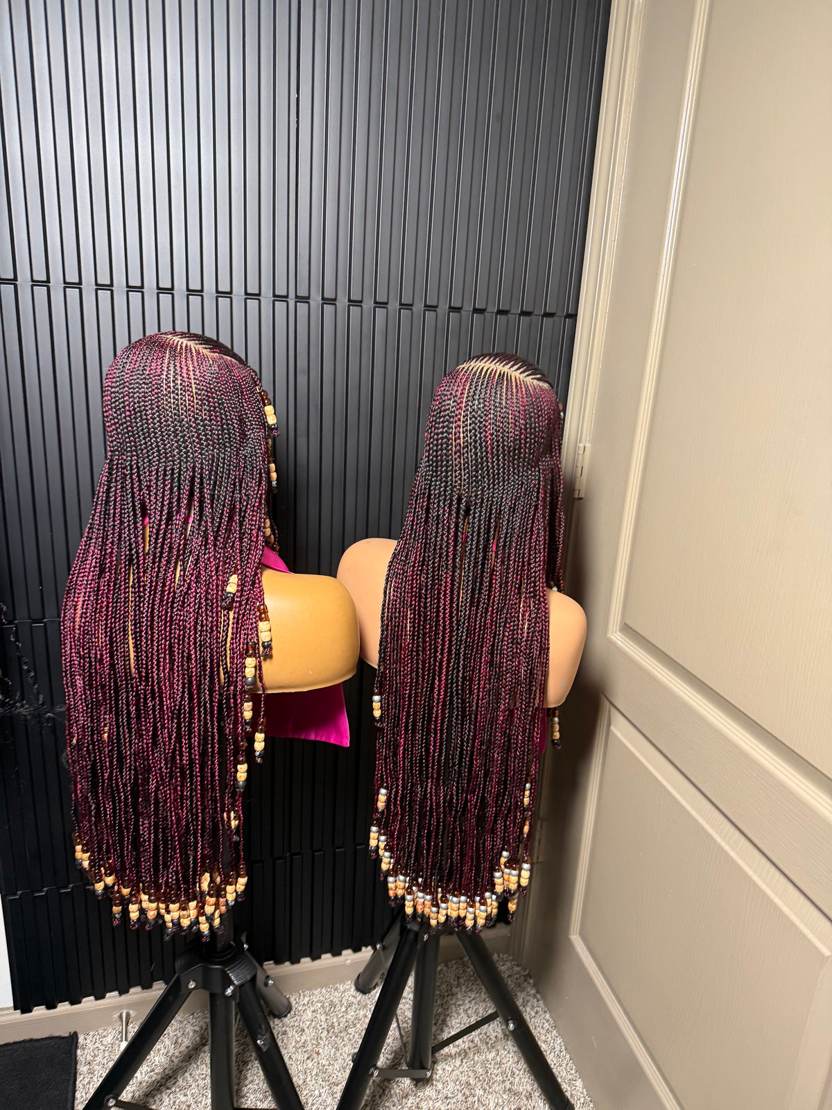 Full lace Koroba beaded cornrow wig