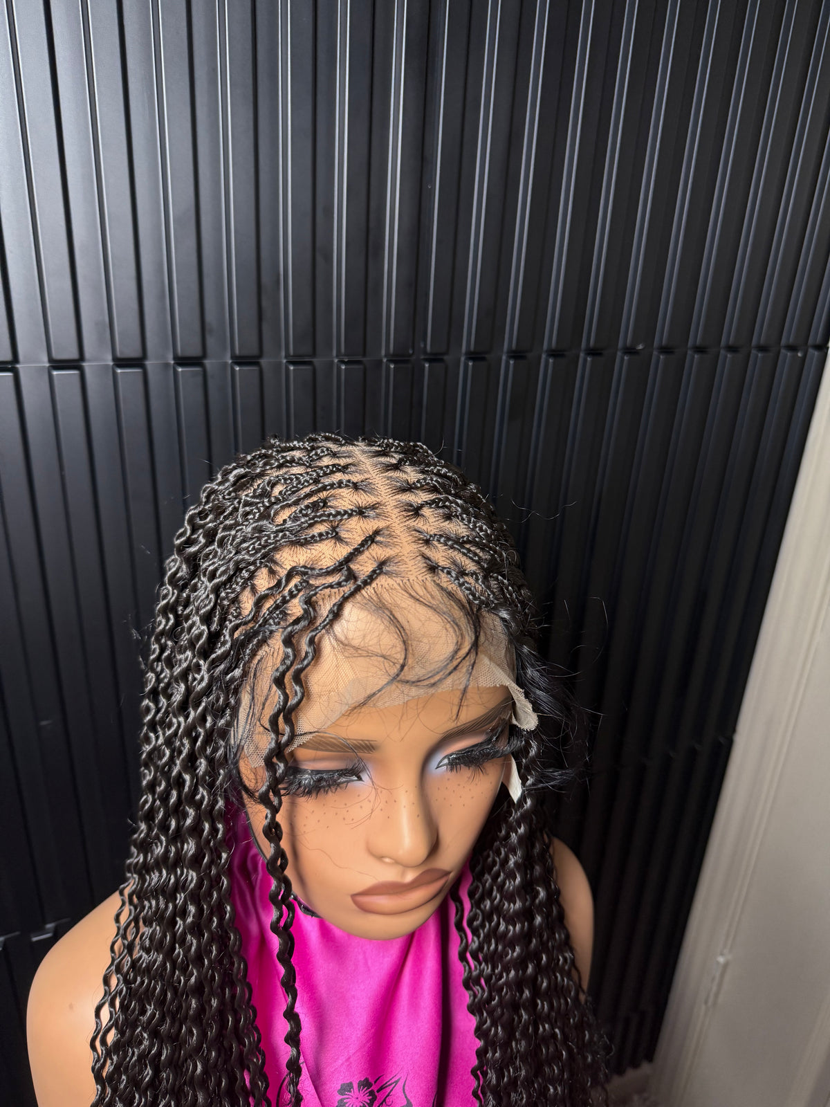 Full lace wig water weave braid wig
