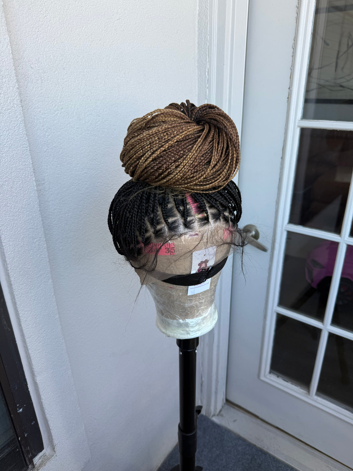 3 Tone knotless Braidwig 35inch full lace wig