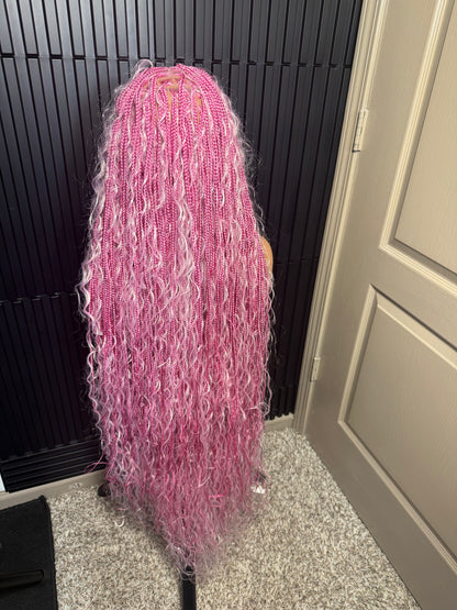 Full lace knotless boho braids 40inches