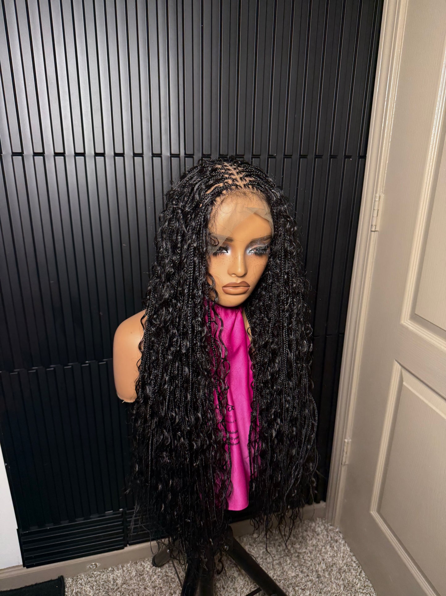 35inches synthetic Extra small micro boho knotless braids