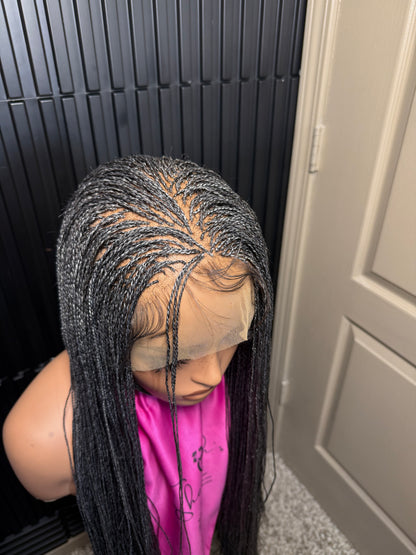 Full Lace Wig Micro twist braid