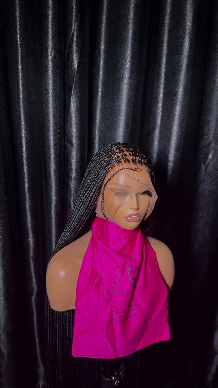 Full lace 35 inch pre-bleached knotless braid Knotless braid(Full lace wig)