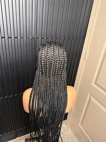 Full lace cornrow braided wig