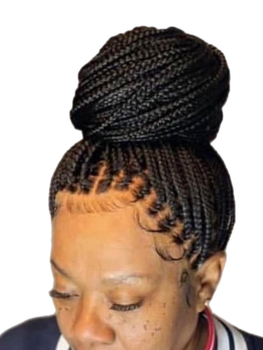 Full lace 35 inch pre-bleached knotless braid Knotless braid(Full lace wig)