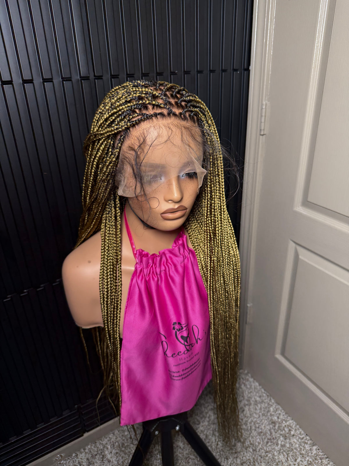 Full lace 35 inch pre-bleached knotless braid Knotless braid(Full lace wig)