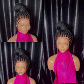 30inch Full lace Box braided wig