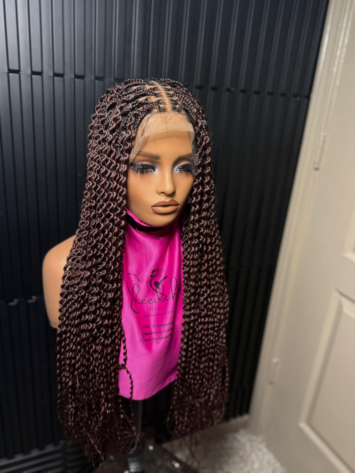 Full lace wig water weave braid wig