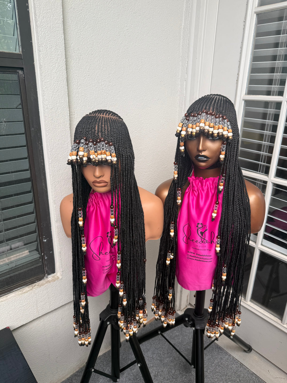 Full lace Koroba beaded cornrow wig
