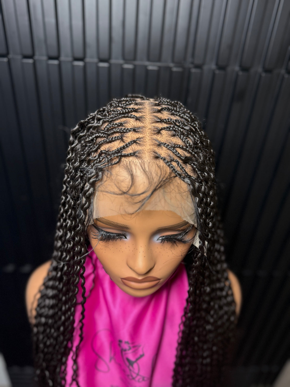 Full lace wig water weave braid wig