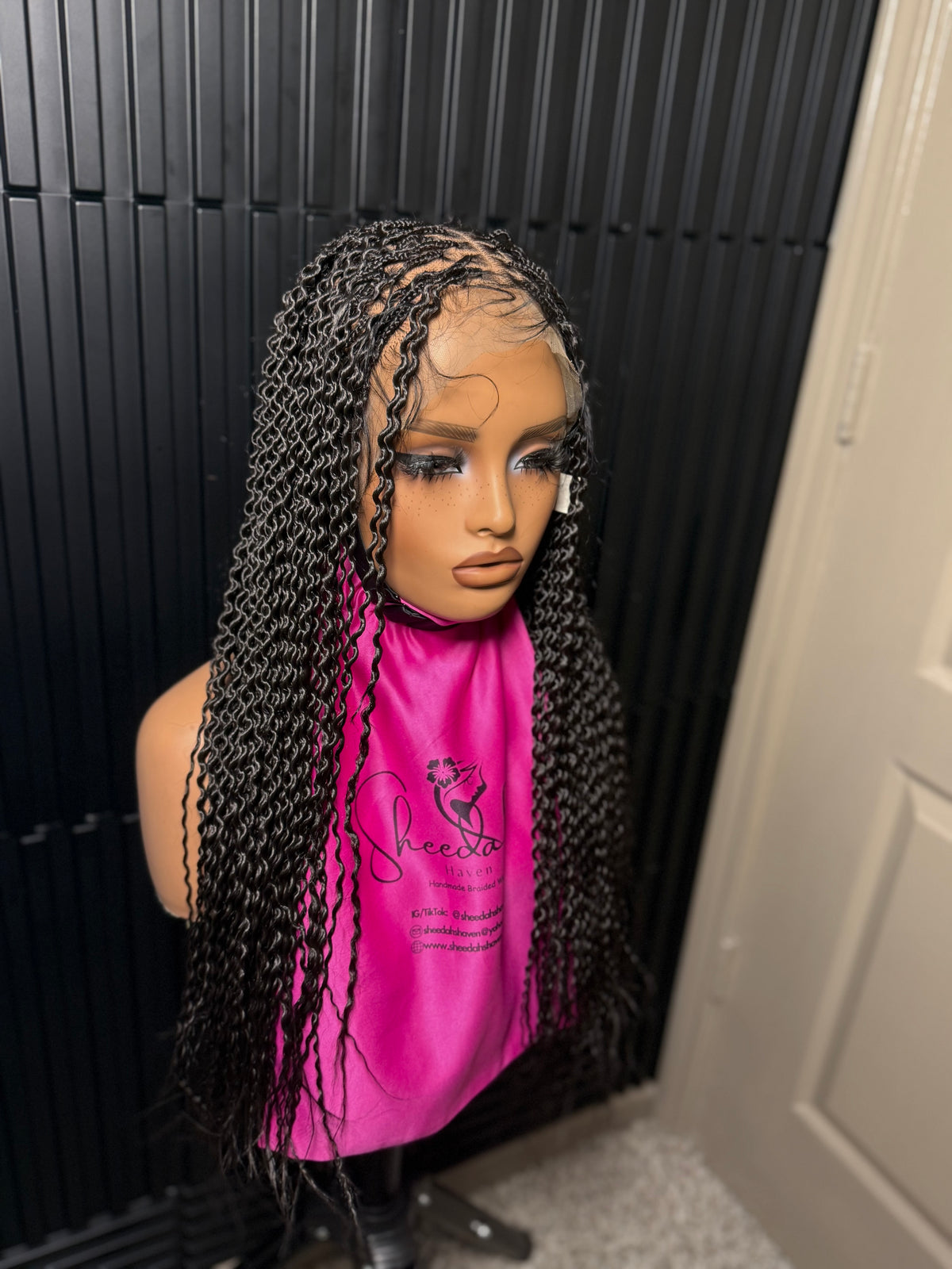 Full lace wig water weave braid wig