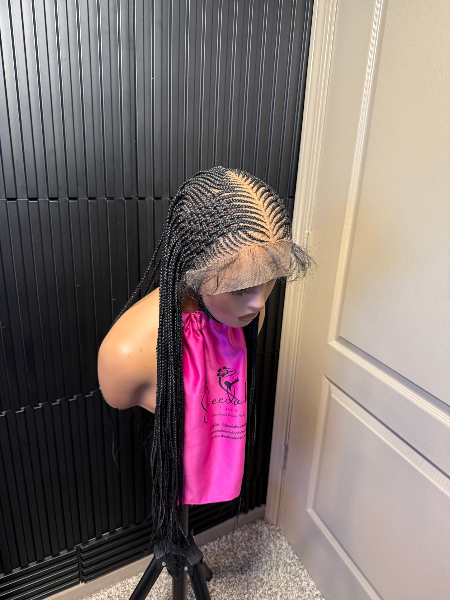 Full lace 3d Matte cornrow braided wig