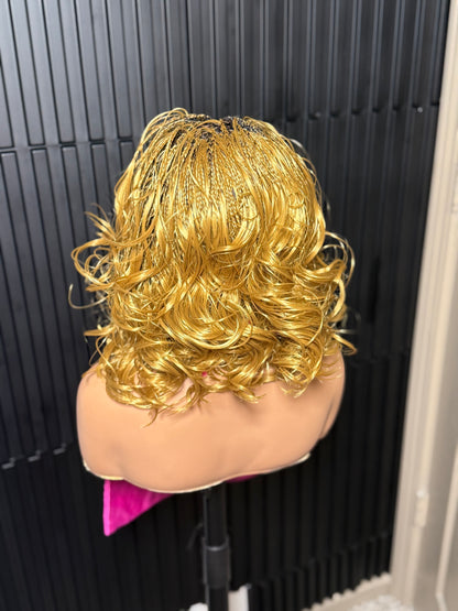 Braided Short bouncy 13by4 Frontal unit