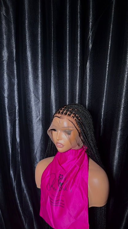 Full lace 35 inch pre-bleached knotless braid Knotless braid(Full lace wig)