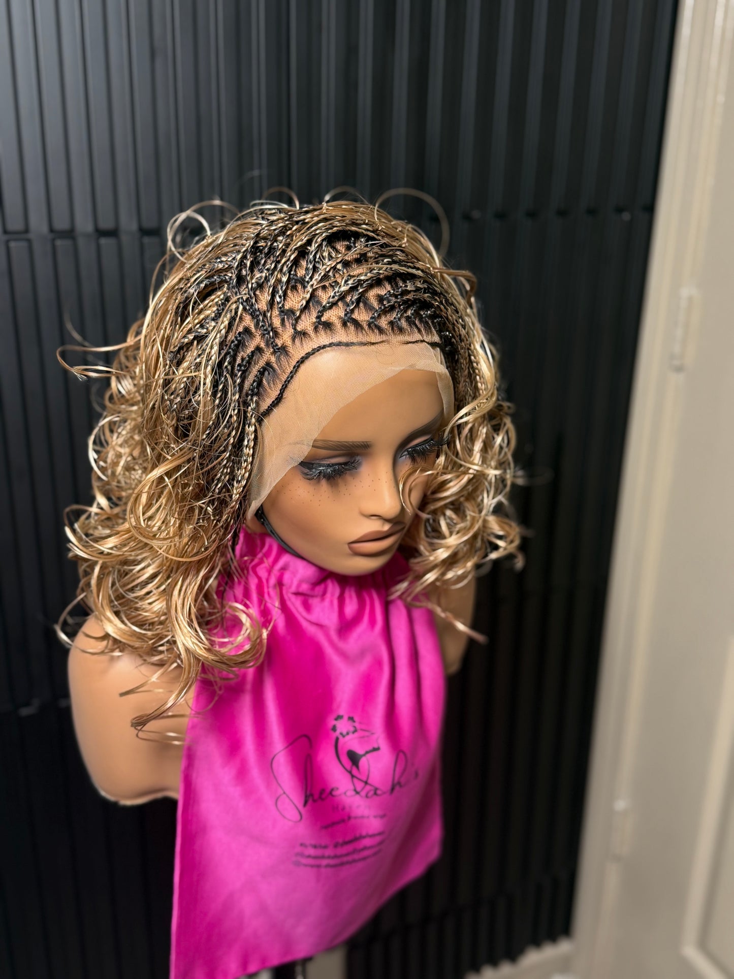 Braided Short bouncy 13by4 Frontal unit