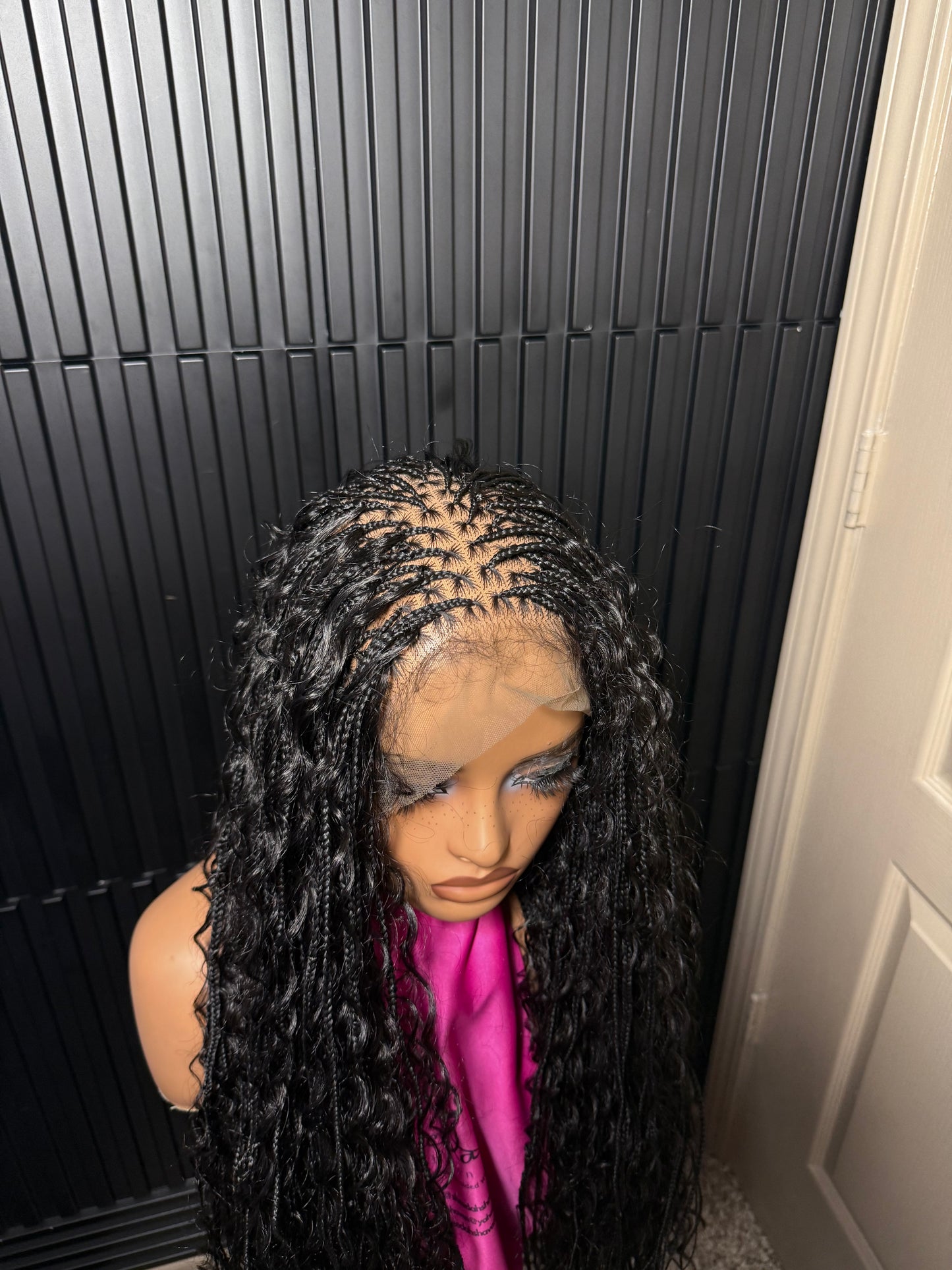 35inches synthetic Extra small micro boho knotless braids