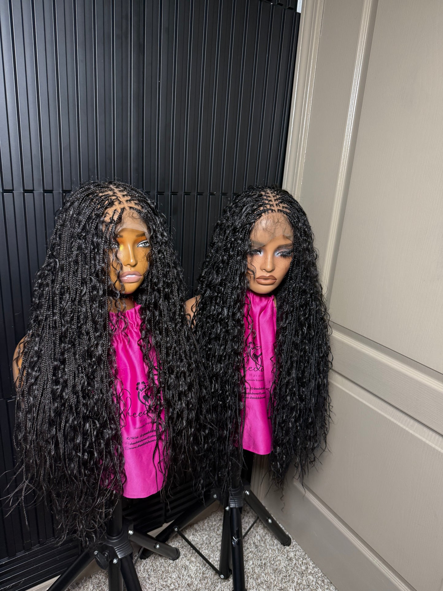 35inches synthetic Extra small micro boho knotless braids