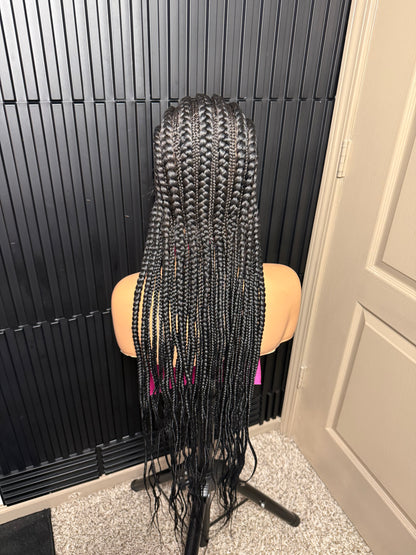 Full lace cornrow braided wig