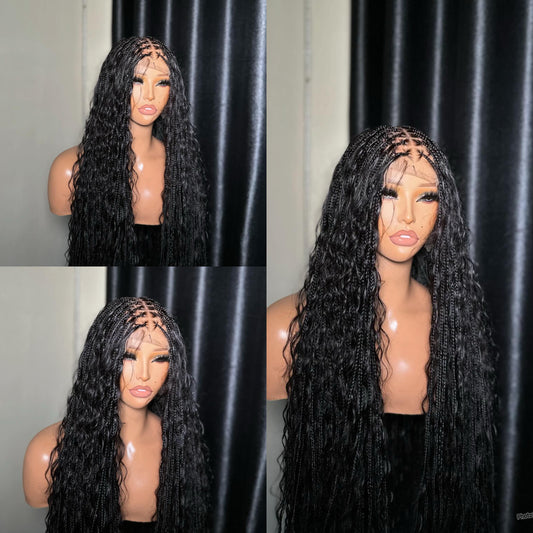 Frontal / Closure knotless boho braids
