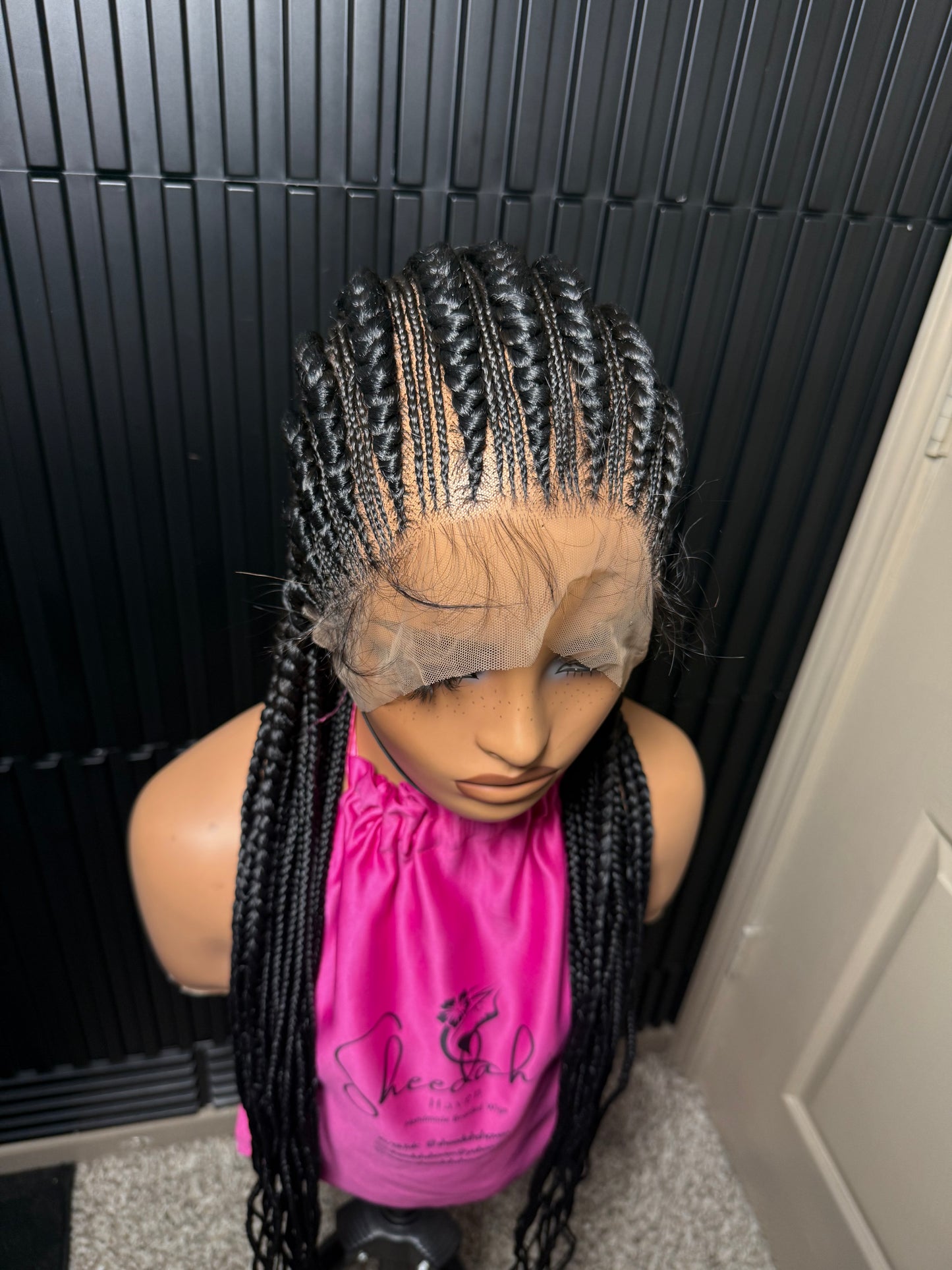Full lace cornrow braided wig
