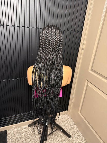 Full lace cornrow braided wig
