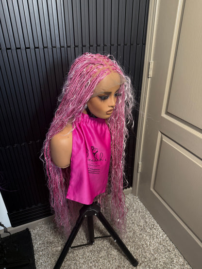 Full lace knotless boho braids 40inches