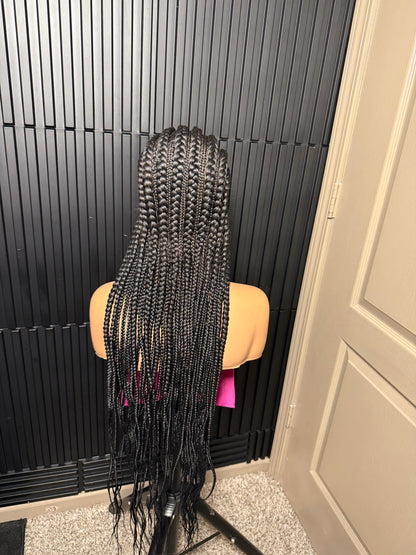 Full lace cornrow braided wig