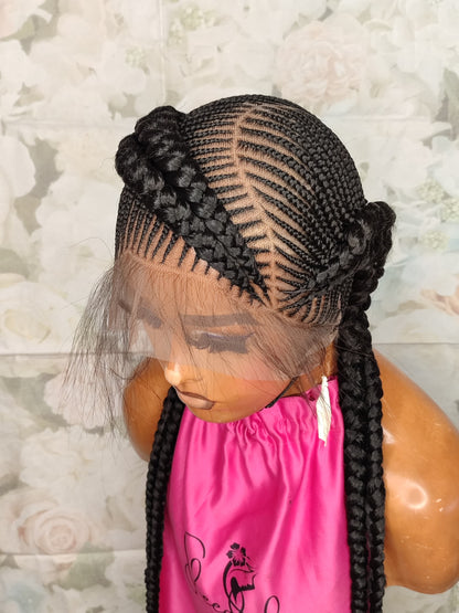 2 sides feedin braids