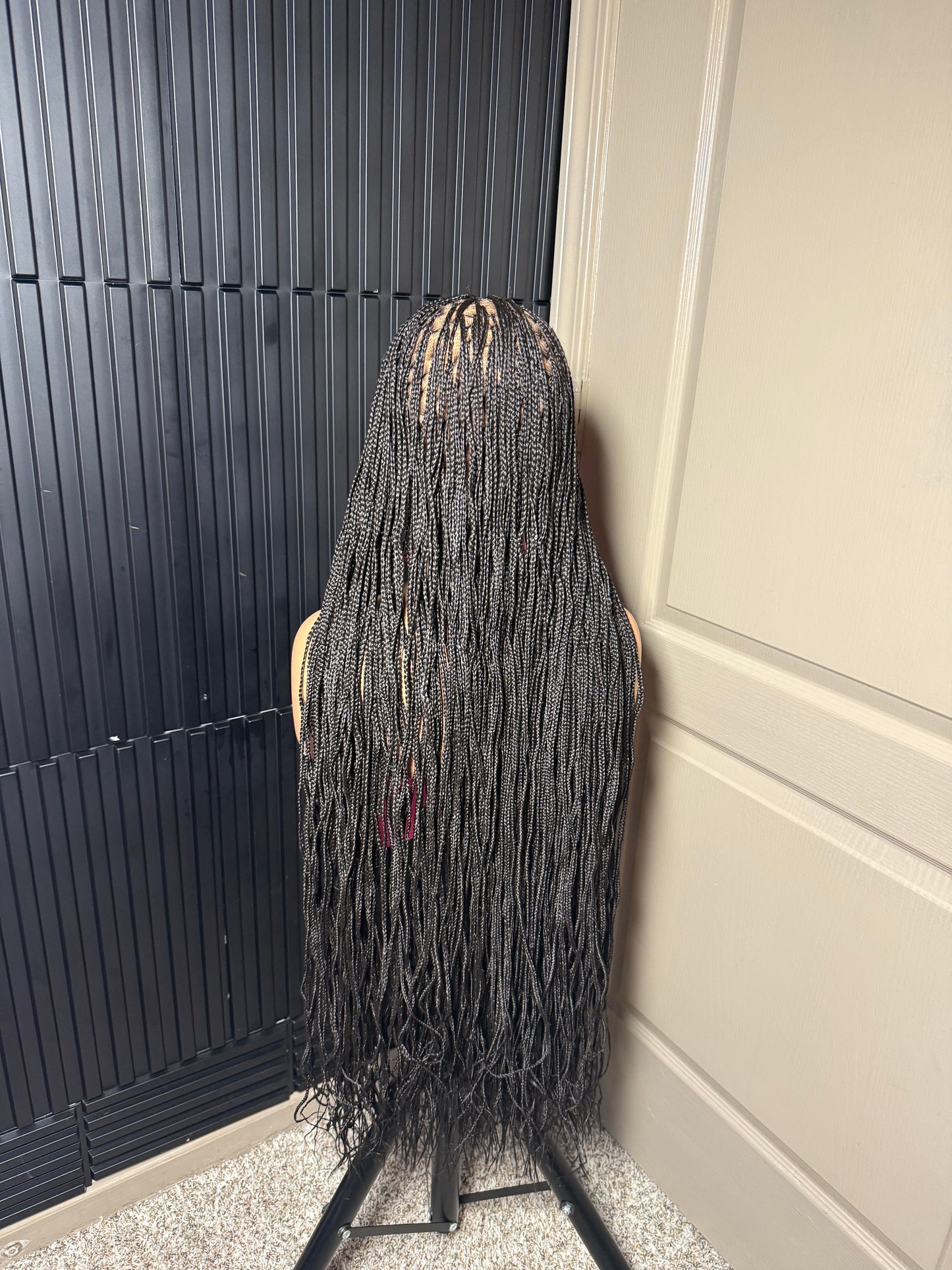 40 inch micro knotless braid full lace wig