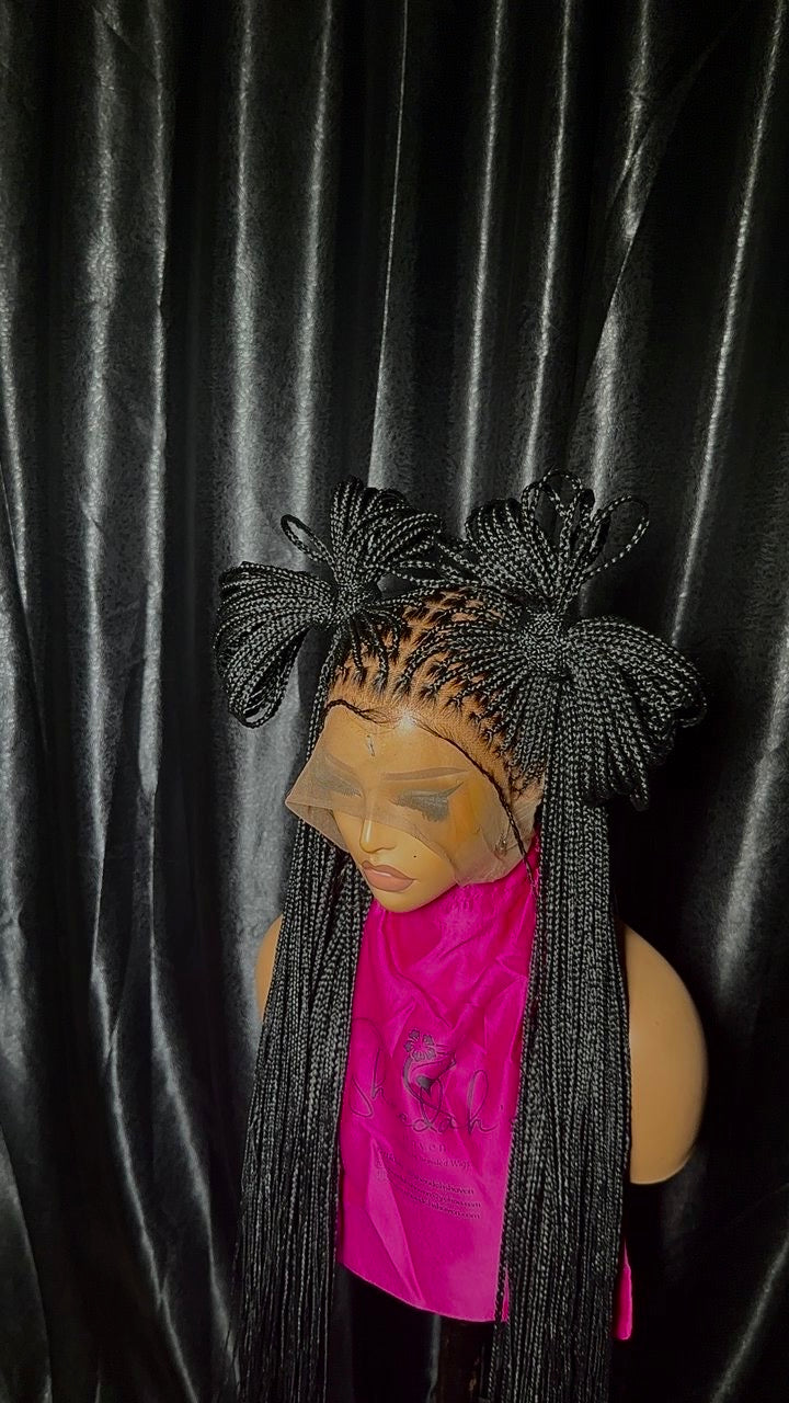 Full lace 35 inch pre-bleached knotless braid Knotless braid(Full lace wig)