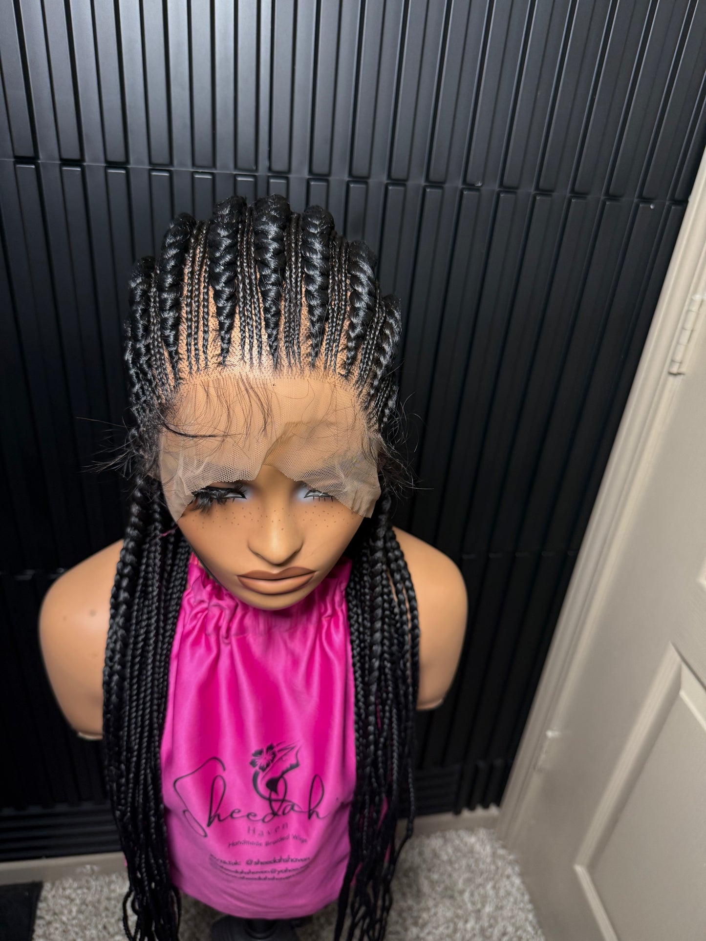 Full lace cornrow braided wig
