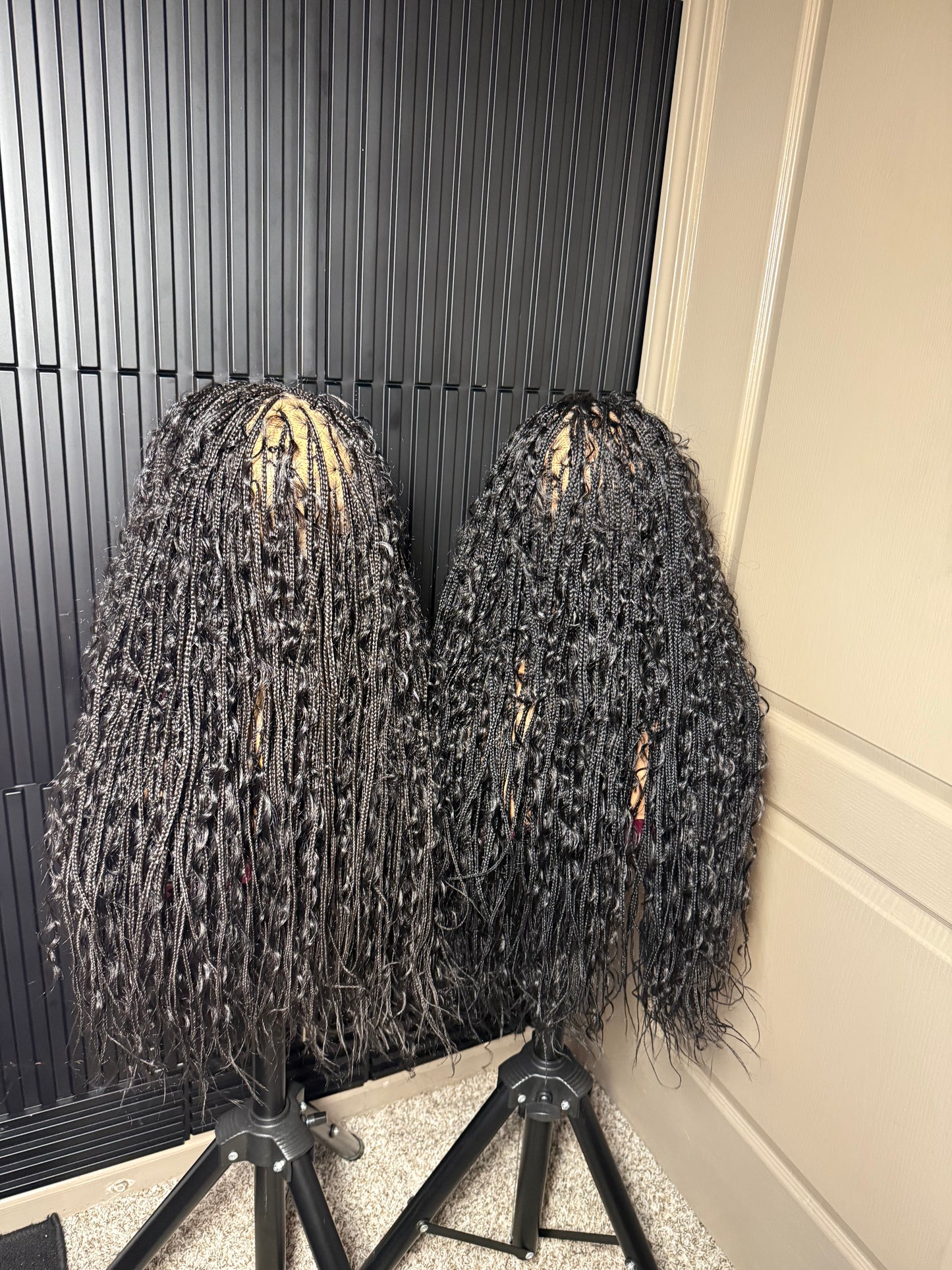 35inches synthetic Extra small micro boho knotless braids