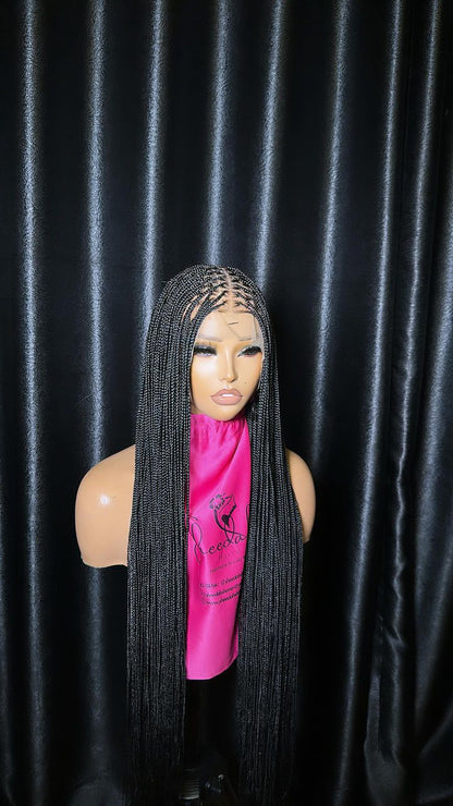 Full lace 35 inch pre-bleached knotless braid Knotless braid(Full lace wig)