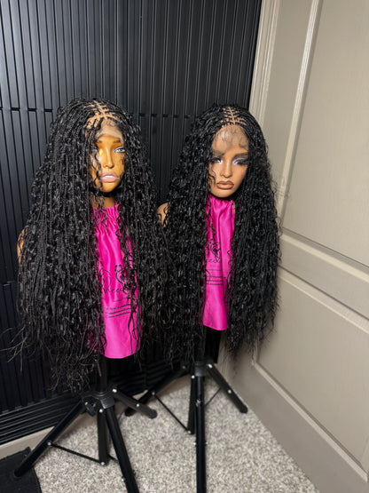 35inches synthetic Extra small micro boho knotless braids