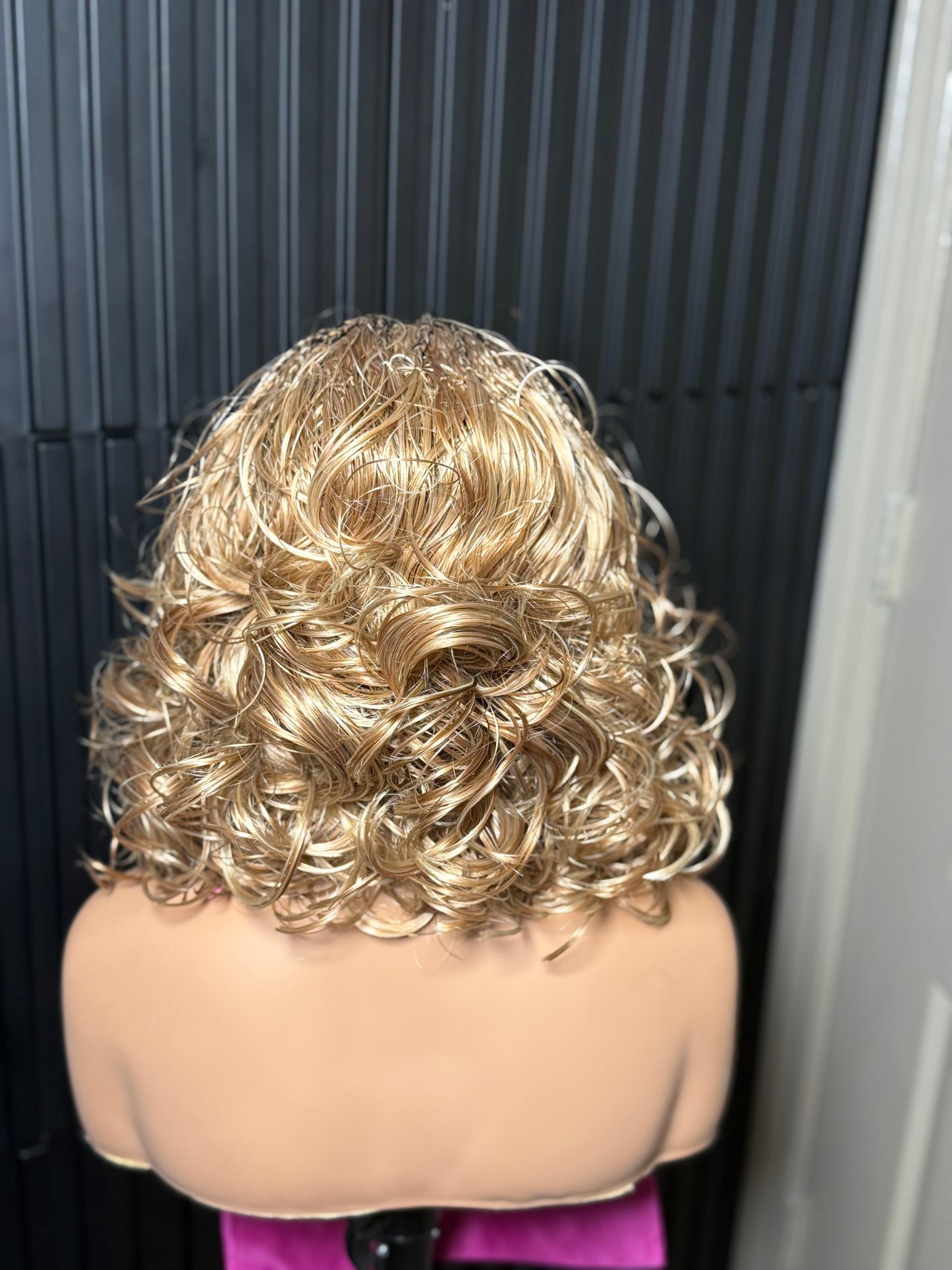 Braided Short bouncy 13by4 Frontal unit