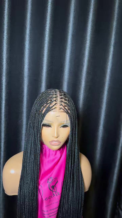 Full lace 35 inch pre-bleached knotless braid Knotless braid(Full lace wig)