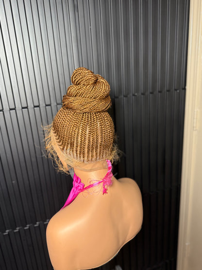 35inch updo 360 full lace  braid Wig