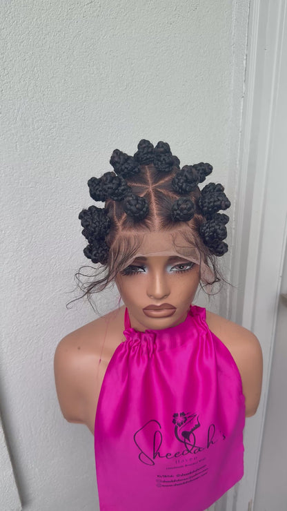 Diamond Cut Bantu human hair full lace
