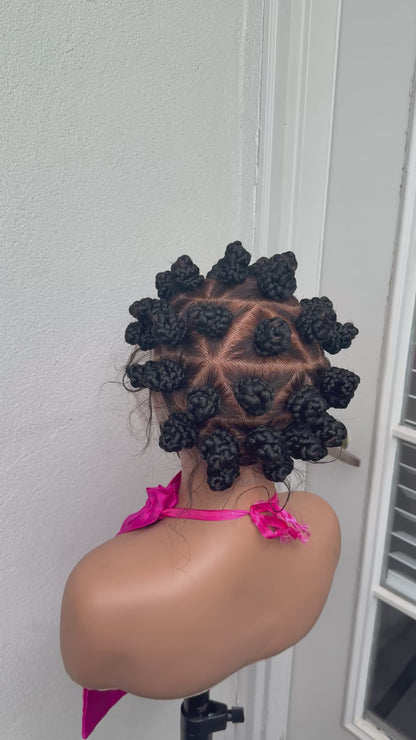 Diamond Cut Bantu human hair full lace